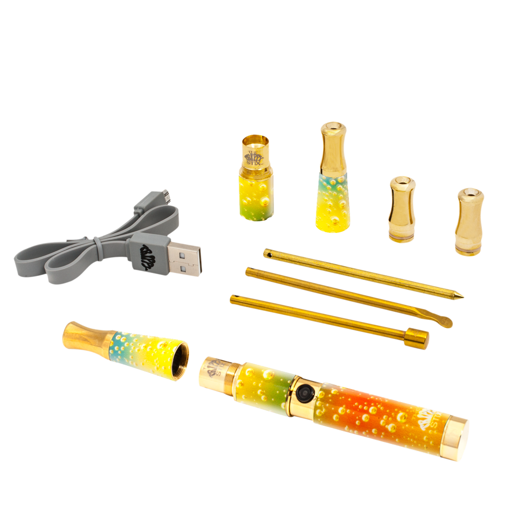 3.0 Ceramic & Quartz Vaporizer- Bubbles (GOLD)