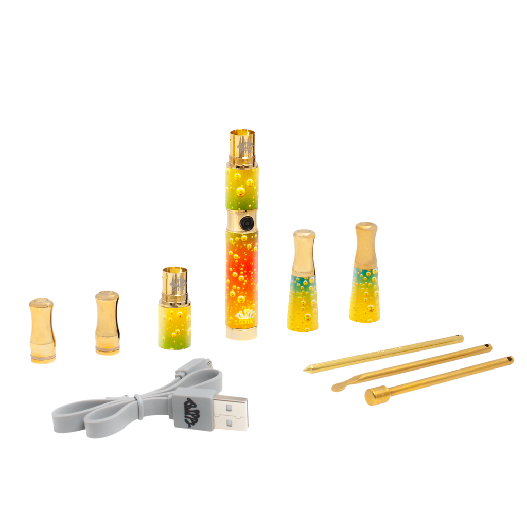 3.0 Ceramic & Quartz Vaporizer- Bubbles (GOLD)