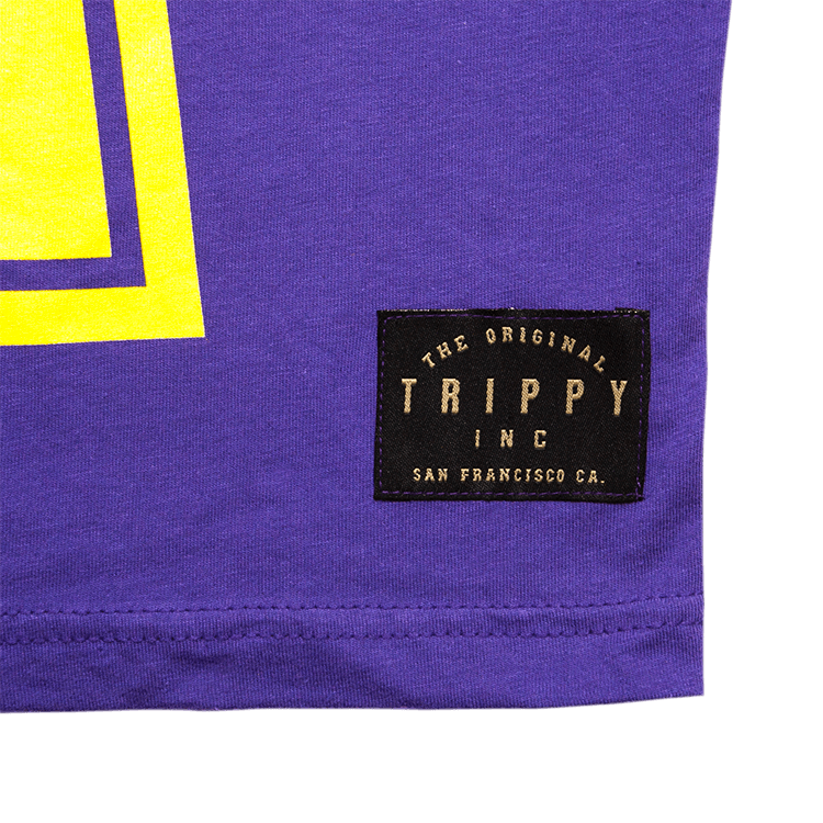 Men's Oil Rig T-Shirt (Yellow/Purple)