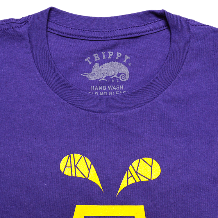 Men's Oil Rig T-Shirt (Yellow/Purple)