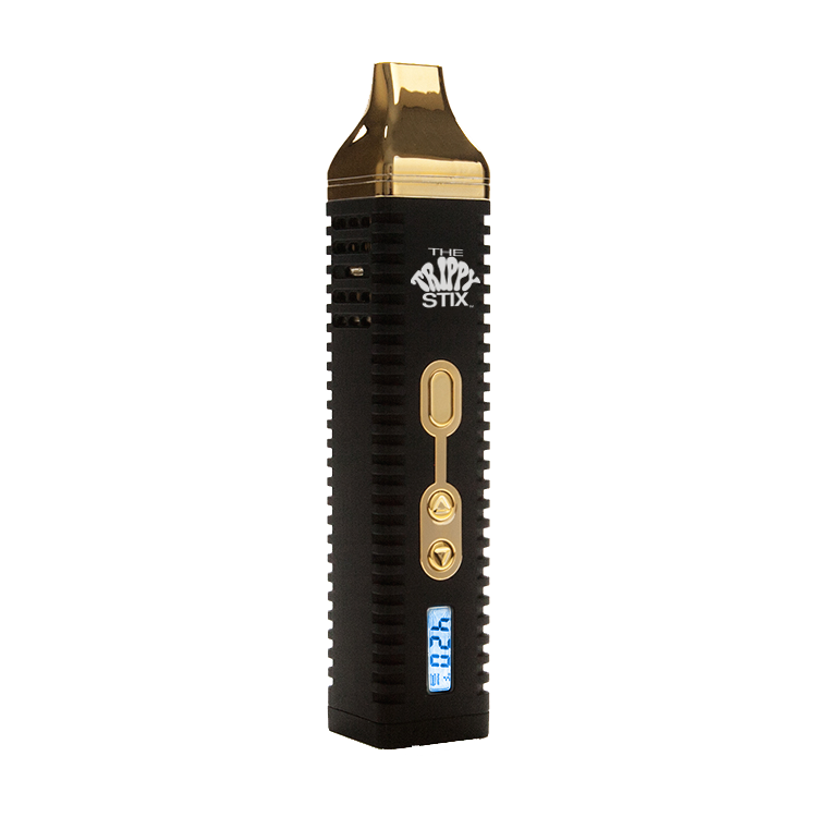 Herbal Vaporizer - Black & Gold/ White Logo