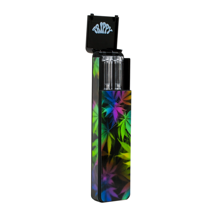 Micro Trippy™ Vaporizer Kit TRIPPY LEAFS (Black)