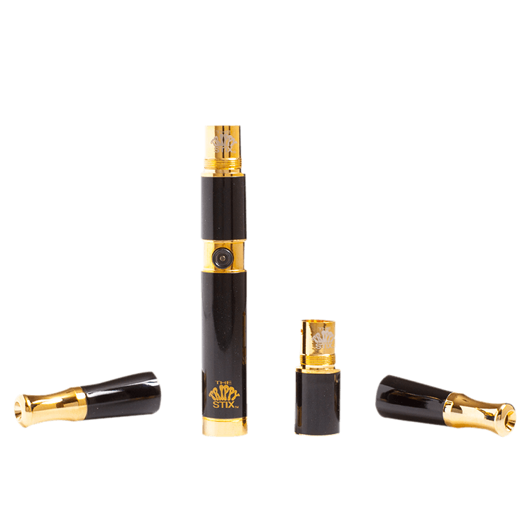 The Trippy Stix® 3.0 Ceramic & Quartz Vaporizer Disassembled (Black)